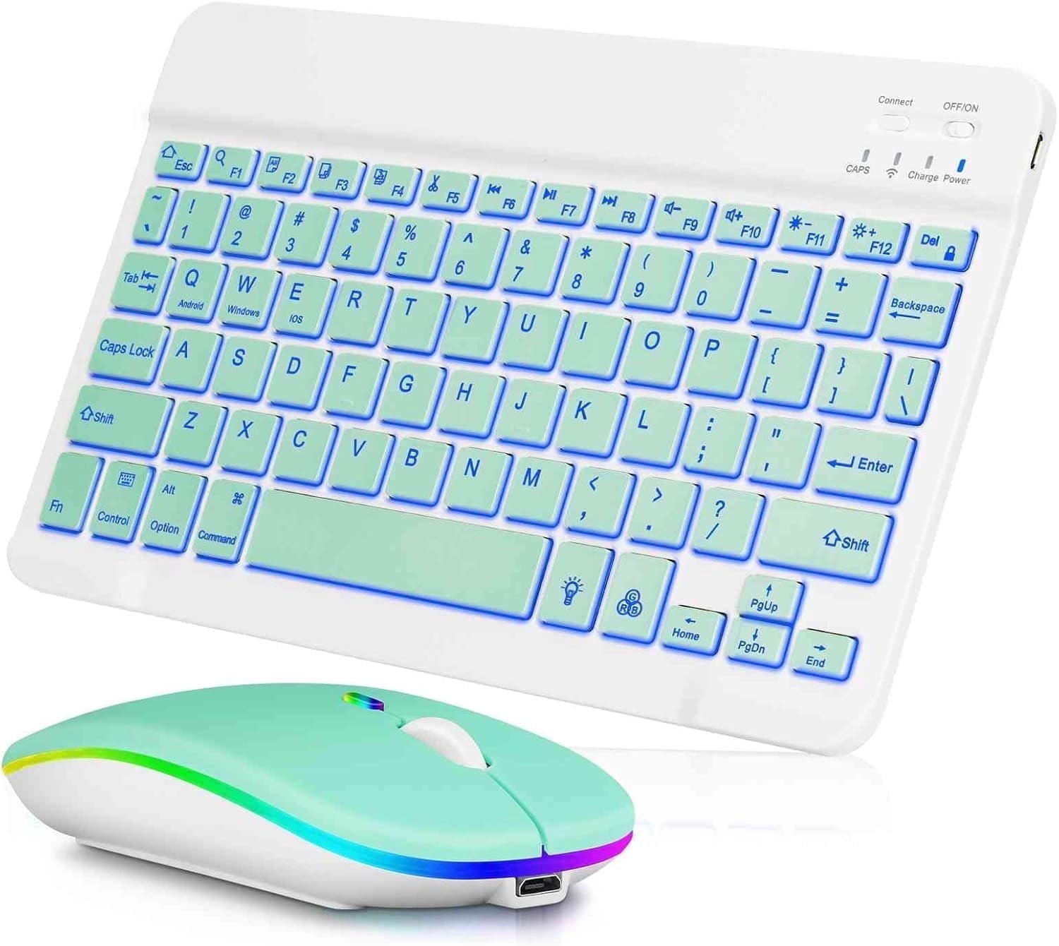Innotech SC Rechargeable Bluetooth Keyboard and Mouse Combo-7-Color ...