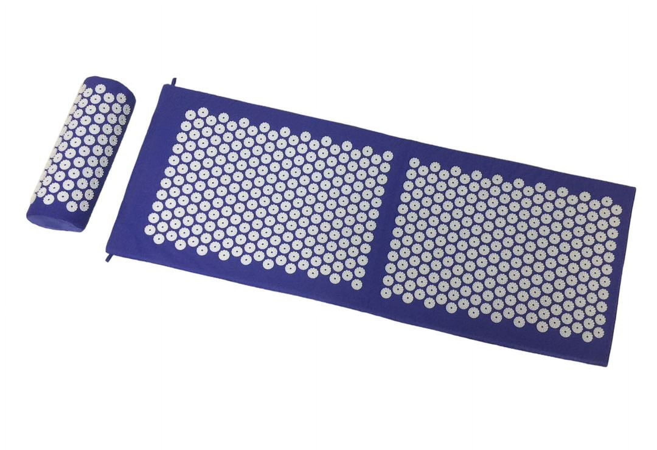 Innotech Sc Acupressure Mat and Pillow Set for Back/Neck Pain Relief and Muscle Relaxation with carrying bag