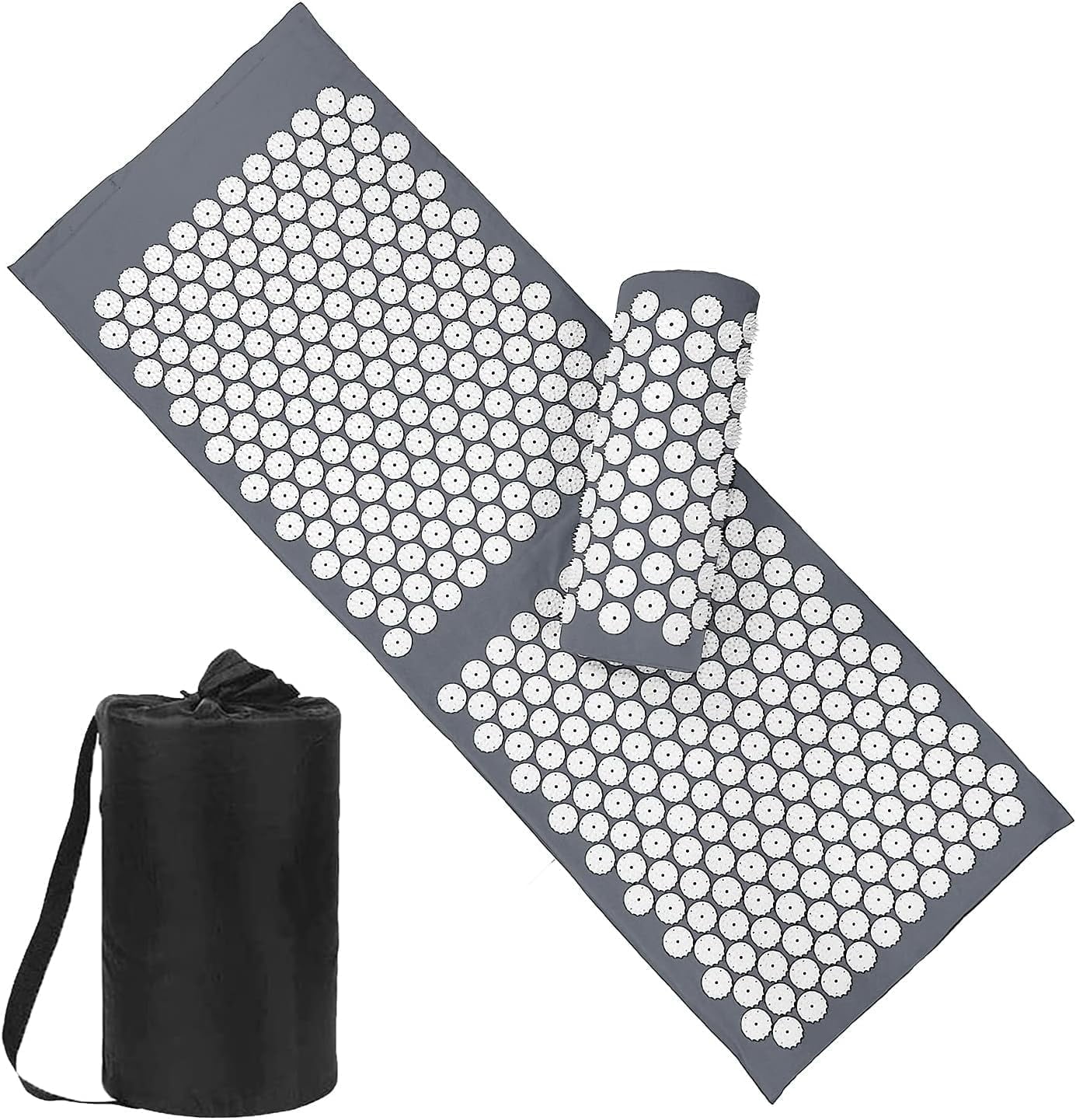Innotech Sc Acupressure Mat and Pillow Set for Back/Neck Pain Relief and Muscle Relaxation with carrying bag