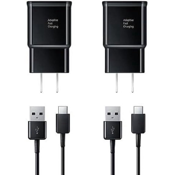 Innotech Sc Type-C 15W Fast Charger, USB-C Charger Block with 3ft Cable Cord (2-Pack) for Android, Samsung Galaxy S23/S22/S21/S20/S10/S9/S8, Note20/10/9, Z Fold 3/4/5