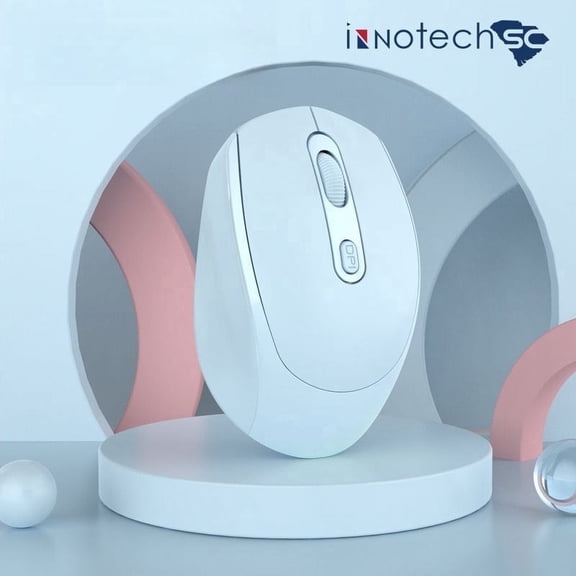 Innotech Sc Wireless Mouse, 2.4G Noiseless Mouse with USB Receiver - Portable Computer Mice for PC, Tablet, Laptop with Windows System- Blue