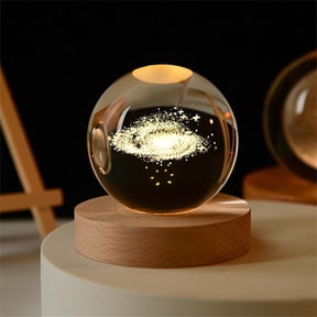 InnotechSC 3D Galaxy System Crystal Ball 60mm Universe Gifts with Laser Engraved Model Astronomy Decor and Gift for Kids, Physics Enthusiasts, and Space Model Collectors.