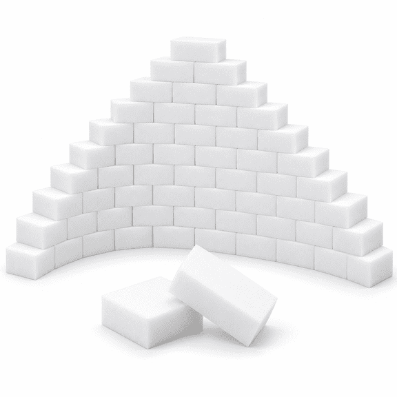Innotech SC White Magic Eraser Melamine Sponge (100 Pack) - Extra Thick Multi-Surface Power Scrubber Foam Cleaning Pads for Kitchen, Bathroom, Walls & More
