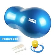 InnotechSC Peanut Ball - Anti Burst Exercise Ball for Labor Birthing, Physical Therapy for Kids, Core Strength, Flexible Seating, Home & Gym Fintness, sensory chair Wiggle Seat (Include Pump)