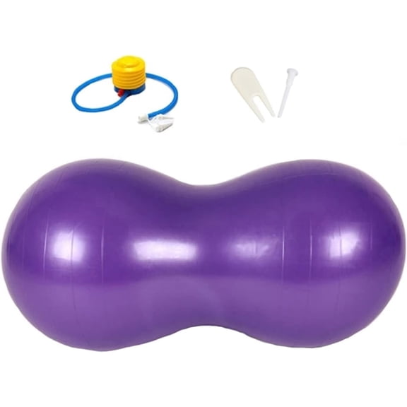 InnotechSC Peanut Ball - Anti Burst Exercise Ball for Labor Birthing, Physical Therapy for Kids, Core Strength, Flexible Seating, Home & Gym Fintness, sensory chair Wiggle Seat (Include Pump)