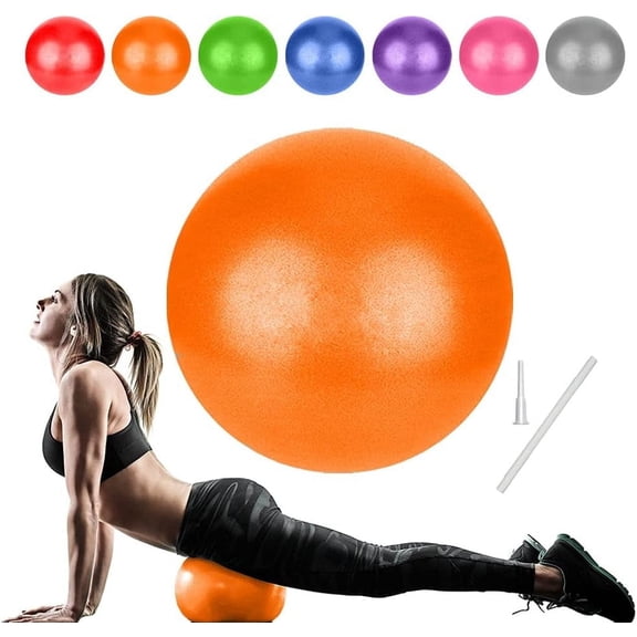 InnotechSC Pilates Ball 9 Inch Core Ball, Small Exercise Ball with Exercise Guide Barre Ball Mini Yoga Ball for Pilates, Yoga, Core Training, Physical Therapy, Balance, Stability, Stretching