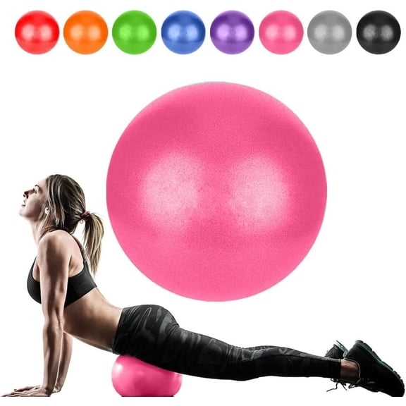 InnotechSC Pilates Ball 9 Inch Core Ball, Small Exercise Ball with Exercise Guide Barre Ball Mini Yoga Ball for Pilates, Yoga, Core Training, Physical Therapy, Balance, Stability, Stretching