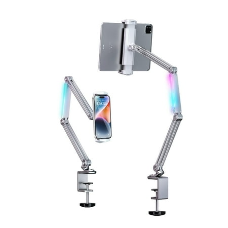 InnotechSC Tablet /Phone mount for desk Aluminum Alloy Tablet Stand Foldable Overhead Arm Holder Mount Fits for 4.7-15.6" Screen Galaxy Tab Series