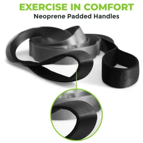 InnotechSC Yoga Straps Stretching Strap with 12 Loops Workout Poster, Straps for Stretching Physical Therapy Equipment Long Stretch Out Bands for Exercise, Pilates and Gymnastics for Women Men
