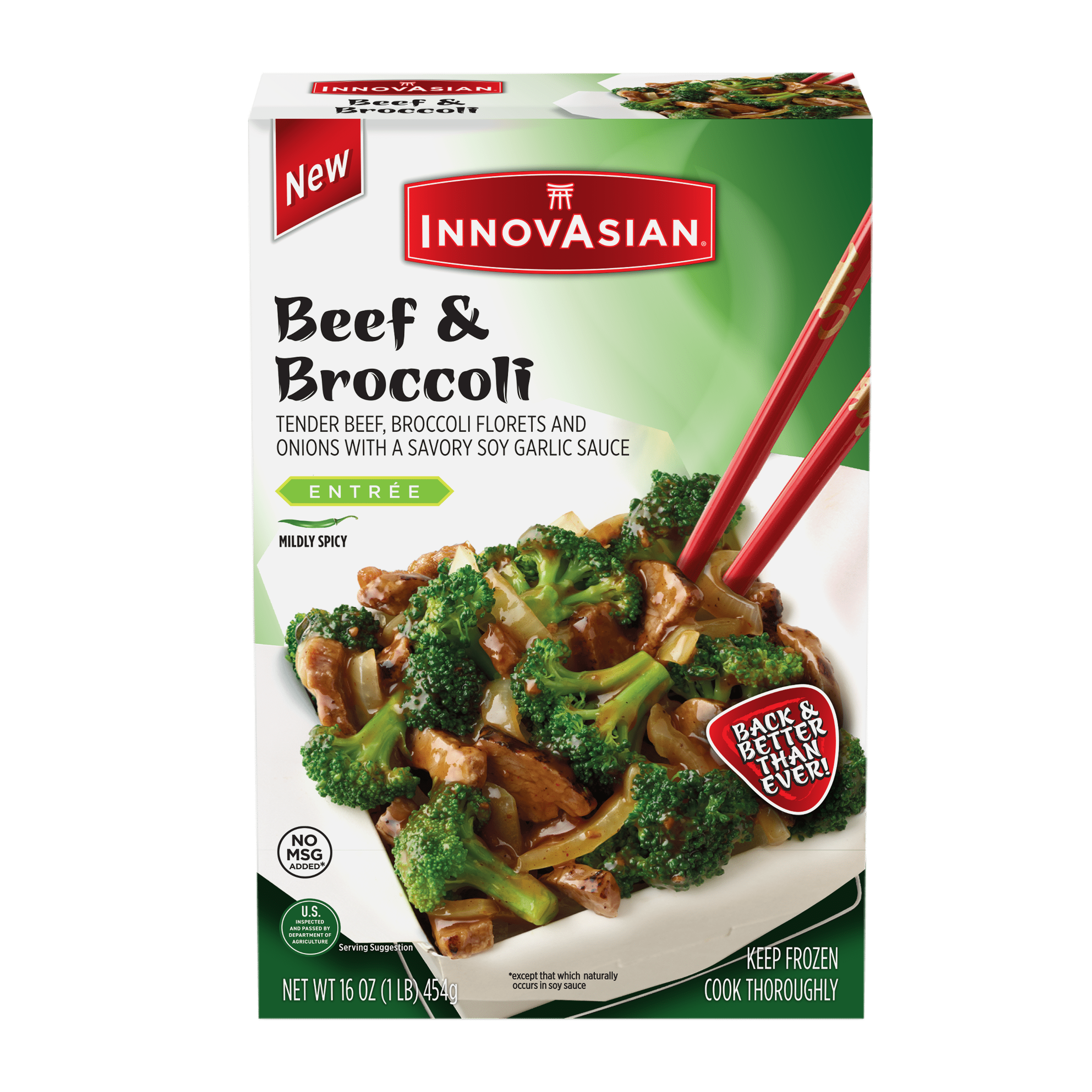 INNOVASIAN CUISINE InnovAsian Beef & Broccoli, 16 oz (Frozen Meal)