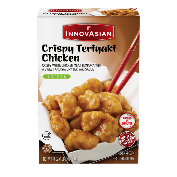 InnovAsian Crispy Teriyaki Chicken, 18 oz (Frozen Meal)