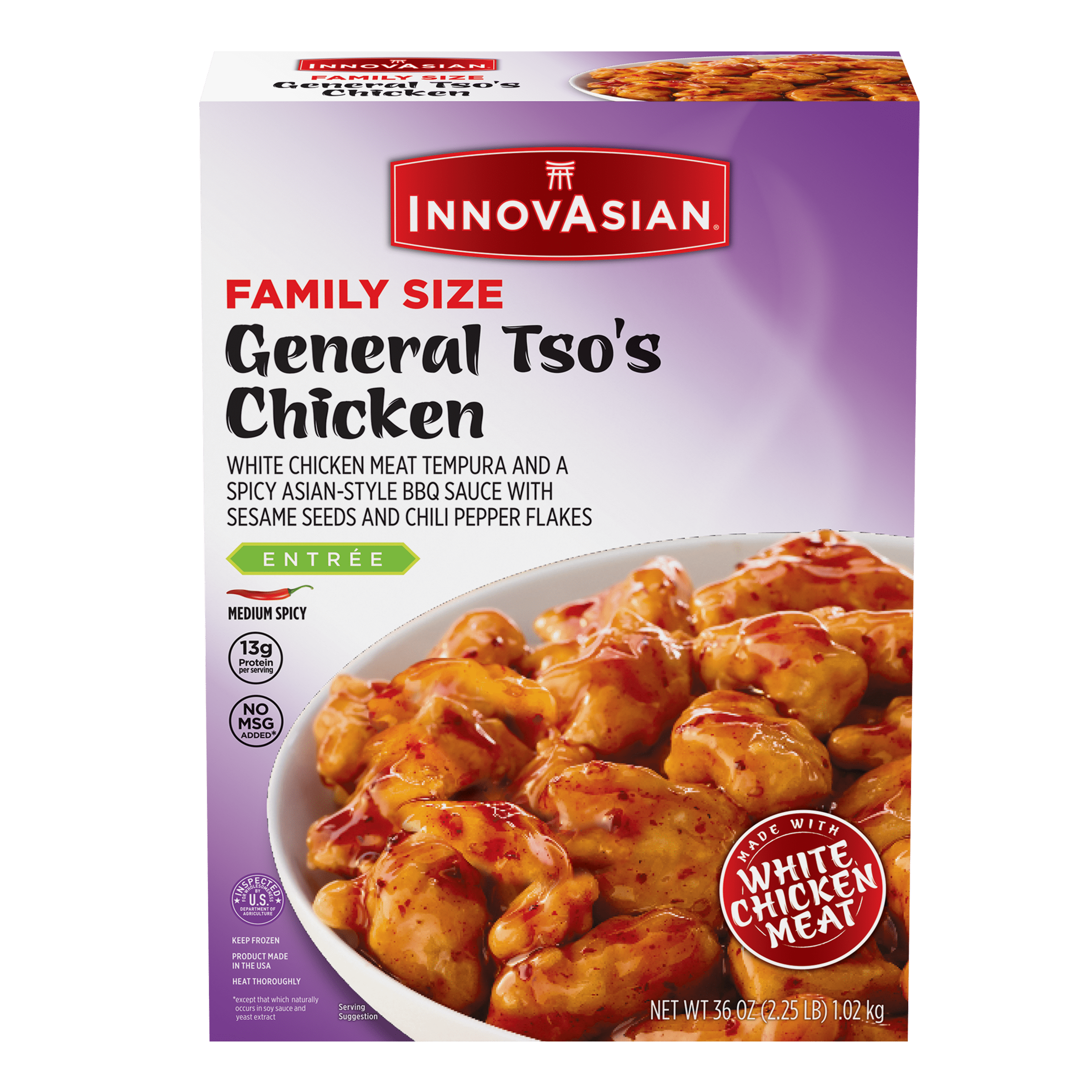 INNOVASIAN CUISINE InnovAsian General Tso's Chicken, 36 oz (Frozen Meal)