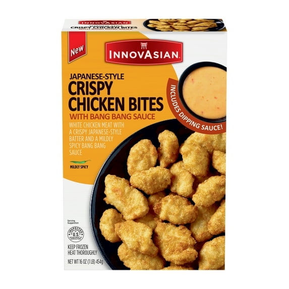 InnovAsian Japanese-Style Crispy Chicken with Bang Bang Sauce, 16 oz (Frozen Meal)
