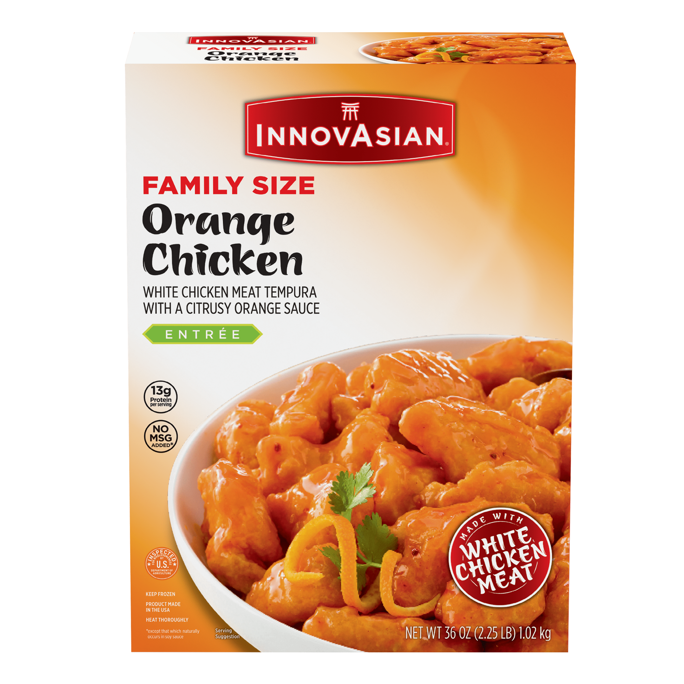 INNOVASIAN CUISINE InnovAsian Orange Chicken, 36 oz (Frozen Meal)