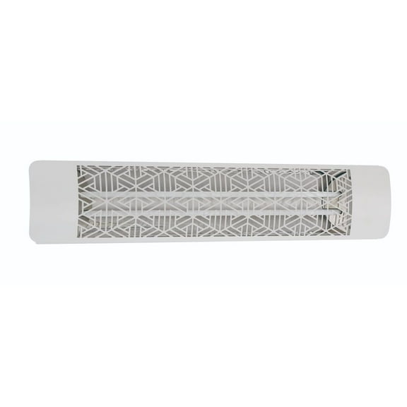 Eurofase Heating - 5000 Watt Electric Infrared Dual Element Heater-480 Voltage-White Finish-Mason Decorative Fascia