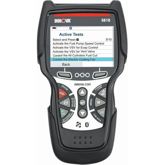 Open Box Innova 5610 OBD2 Bidirectional Scanner Diagnostic Tool, Pro Check Engine Code Reader & Reset Tool for Most Vehicles, Live Data, ABS, SRS, TPMS - Updates Included