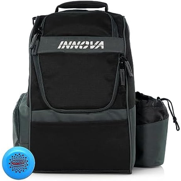 Innova Adventure Pack Backpack 2023 Holds 25 Discs Includes Innova Mini, Disc Golf Bag (Grey)$$Sport & Recreation Other