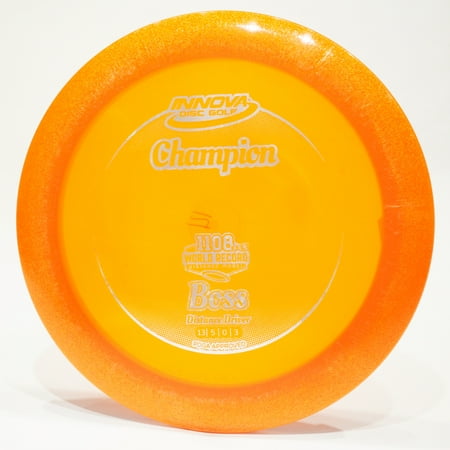 Innova Champion Boss Disc Golf Distance Driver, Pick Color/Weight [Stamp & Exact Color May Vary] Orange 170-172 grams