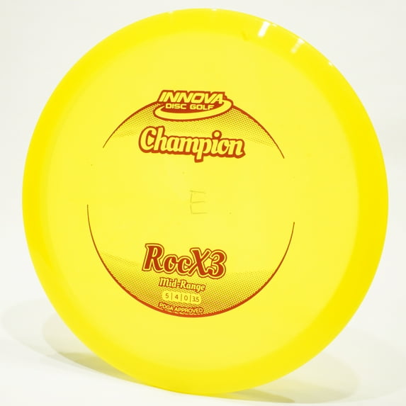 Innova Champion RocX3 Disc Golf Midrange Disc, Pick Color/Weight [Stamp & Exact Color May Vary] Yellow 167-169 grams