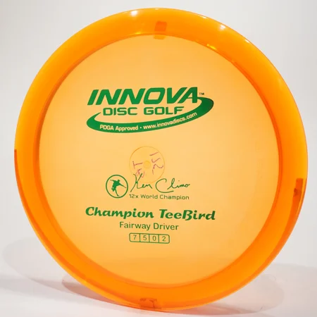 Innova Champion Teebird Disc Golf Fairway Driver, Pick Color/Weight [Stamp & Exact Color May Vary] Orange 167-169 grams