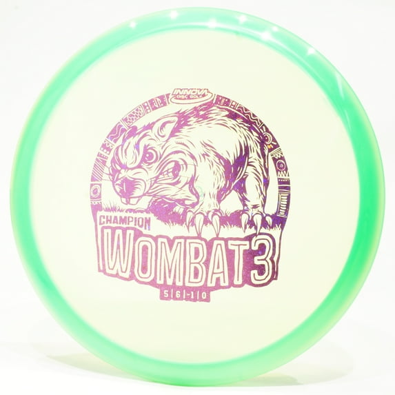 Innova Champion Wombat3 Disc Golf Midrange Disc, Pick Color/Weight [Stamp & Exact Color May Vary] Green 180 grams