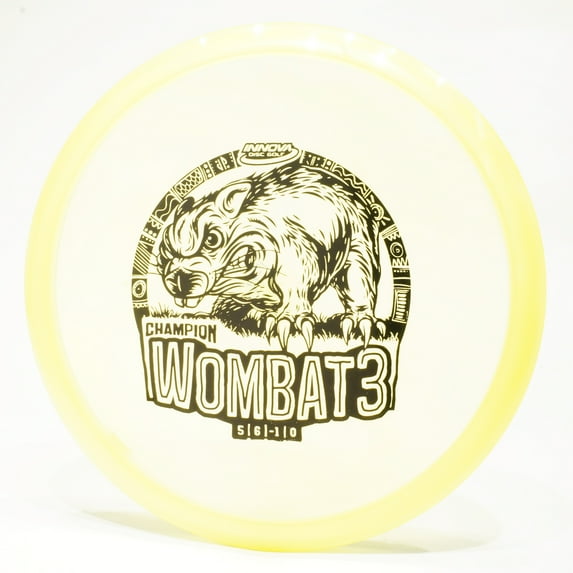 Innova Champion Wombat3 Disc Golf Midrange Disc, Pick Color/Weight [Stamp & Exact Color May Vary] Yellow 167-169 grams
