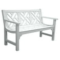 thumbnail image 1 of Innova Chippendale 4 ft. Cast Aluminum Park Bench - White, 1 of 4