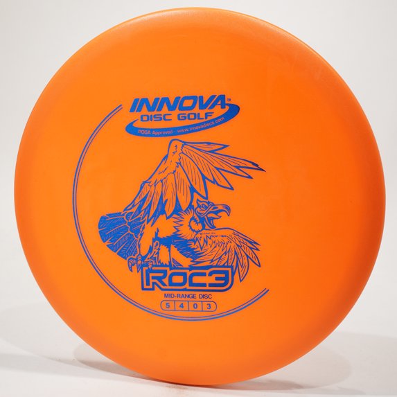 Innova DX Roc3 Disc Golf Midrange Disc, Pick Color/Weight [Stamp & Exact Color May Vary] Orange 167-169 grams