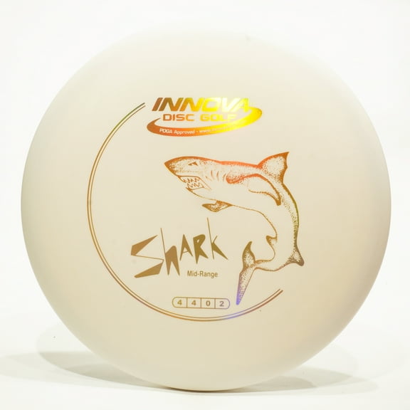 Innova DX Shark Disc Golf Midrange Disc, Pick Color/Weight [Stamp & Exact Color May Vary] White 167-169 grams