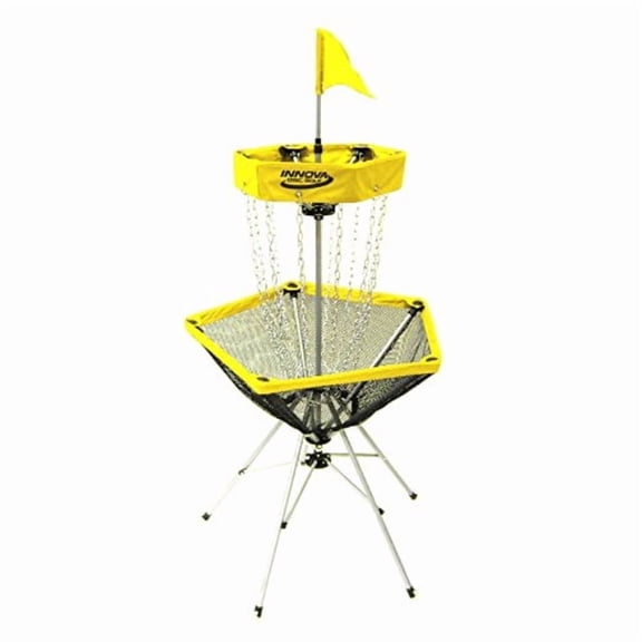 Innova Discatcher Traveler Disc Golf Basket Yellow