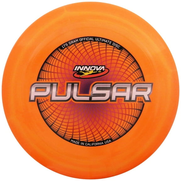 Innova INNMold Pulsar Ultimate Flying Discs for freestyling at the beach, Orange, 175 g