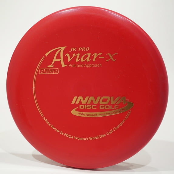 Innova JK Pro Aviar-x Disc Golf Putter & Approach Disc, Pick Color/Weight [Stamp & Exact Color May Vary] Red 170-172 grams
