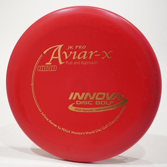 Innova JK Pro Aviar-x Disc Golf Putter & Approach Disc, Pick Color/Weight [Stamp & Exact Color May Vary] Red 175-176 grams
