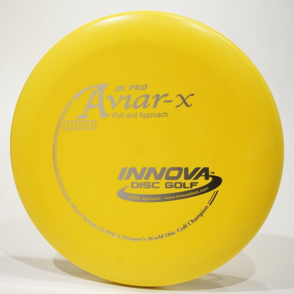Innova JK Pro Aviar-x Disc Golf Putter & Approach Disc, Pick Color/Weight [Stamp & Exact Color May Vary] Yellow 167-169 grams
