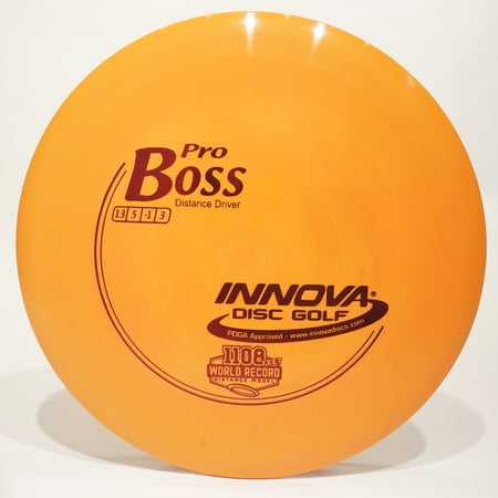 Innova Pro Boss Disc Golf Distance Driver, Pick Color/Weight [Stamp & Exact Color May Vary] Orange (light) 170-172 grams