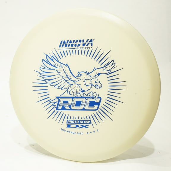 Innova Proto Glow DX Roc Disc Golf Midrange Disc, Pick Color/Weight [Stamp & Exact Color May Vary] White 177-179 grams