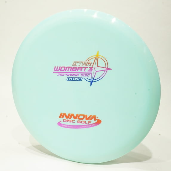 Innova Star Wombat3 Disc Golf Midrange Disc, Pick Color/Weight [Stamp & Exact Color May Vary] Blue (light) 177-179 grams