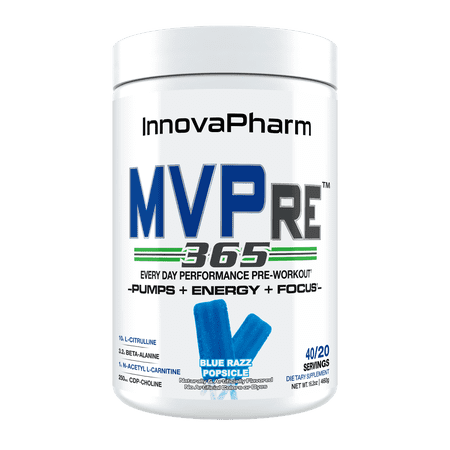 Innovapharm MVPre 365 Preworkout Blue Razz Popsicle