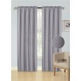 thumbnail image 1 of Innovate Two Tone Faux Silk Window Curtain Rod Pocket Solid Color MICROFIBER R64, 1 of 4