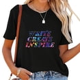 thumbnail image 1 of Innovate and Educate Back to School Gifts Women's Summer Shirt with Unique Graphic Design, Popular Graphic Tee, 1 of 3