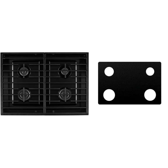 Innovation Liner Custom Fit Reusable Burner Liner for Whirlpool Gas Range WFG520S0FS, Heat-Resistant Stovetop Protector and Splatter Guard Cover