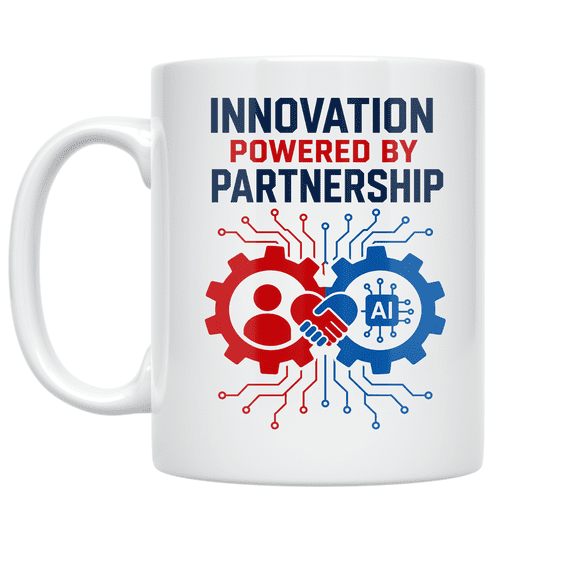 Innovation Powered by Partnership - Tech Enthusiast - 11 oz Ceramic Coffee Mug