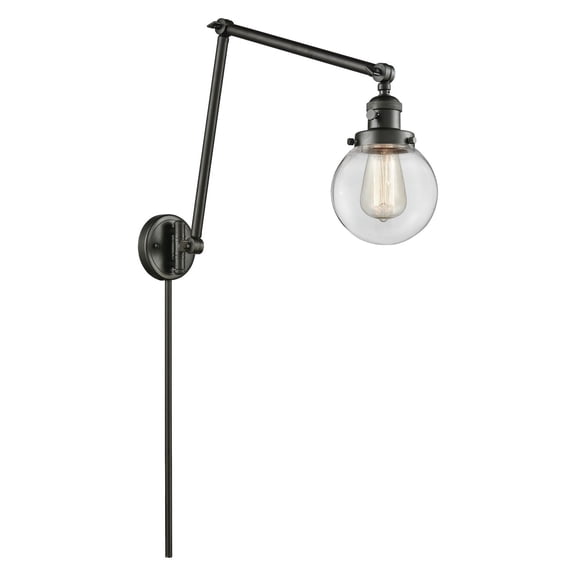 Innovations 1-LT Beacon 30" Swing Arm - Oil Rubbed Bronze - 238-OB-G202-6