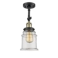 thumbnail image 1 of Innovations 1-LT Canton 6.5" Semi-Flush Mount - Black Brushed Brass - 201F-BBB-G182, 1 of 1