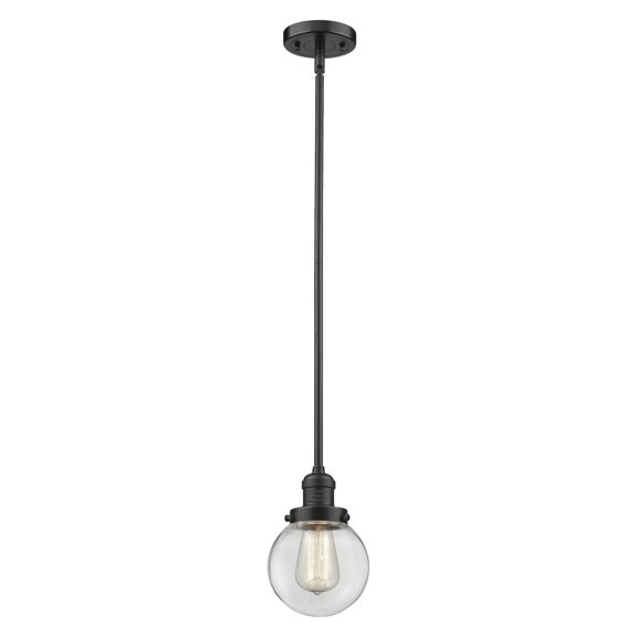 Innovations 1-LT LED Beacon 6" Mini Pendant - Oil Rubbed Bronze - 201S-OB-G202-6-LED