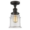 thumbnail image 1 of Innovations 1-LT LED Canton 6.5" Semi-Flush Mount - Oil Rubbed Bronze - 517-1CH-OB-G182-LED, 1 of 1