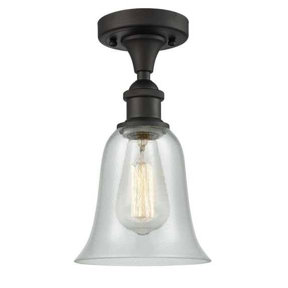 Innovations 1-LT LED Hanover 13" Semi-Flush Mount - Oil Rubbed Bronze - 516-1C-OB-G2812-LED