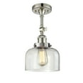 thumbnail image 1 of Innovations 1-LT LED Large Bell 8" Semi-Flush Mount - Polished Nickel - 201F-PN-G72-LED, 1 of 5