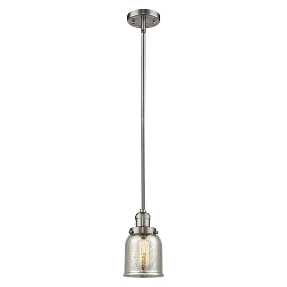 Innovations 1-LT LED Small Bell 5" Mini Pendant - Brushed Satin Nickel - 201S-SN-G58-LED