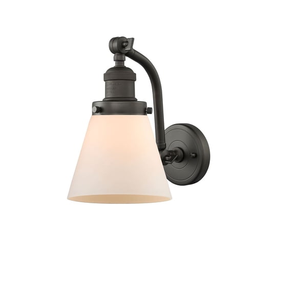 Innovations 1-LT LED Small Cone 6.5" Sconce - Oil Rubbed Bronze - 515-1W-OB-G61-LED